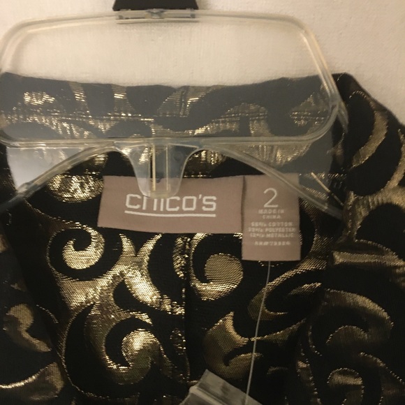 Chico’s party jacket, Glorious Jacquard Mandy Pattern. - Picture 4 of 5